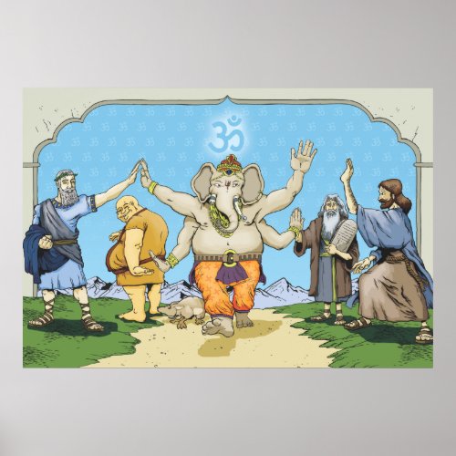 GANESH AND FRIENDS POSTER