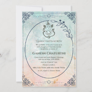 Ganesh Chaturthi Puja Invitation