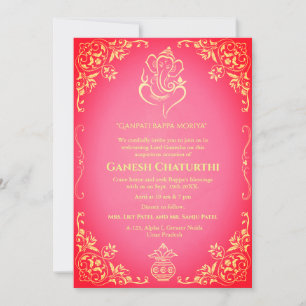 Ganesh Chaturthi Puja Invitation