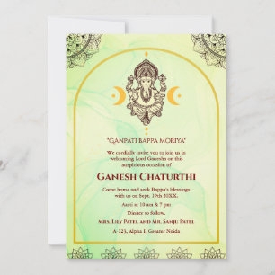 Ganesh Chaturthi Puja Invitation