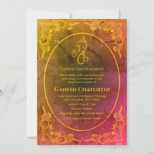 Ganesh Chaturthi Puja Invitation