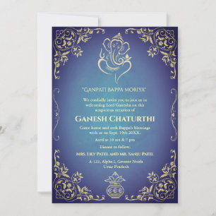 Ganesh Chaturthi Puja Invitation
