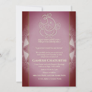 Ganesh Chaturthi Puja Invitation