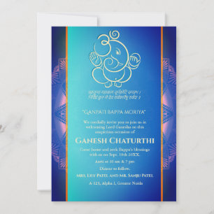 Ganesh Chaturthi Puja Invitation
