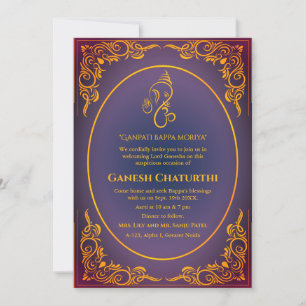 Ganesh Chaturthi Puja  Invitation