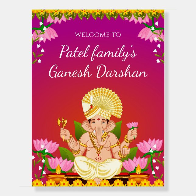 Ganesh Chaturthi signs Ganpati darshan signs (Front)