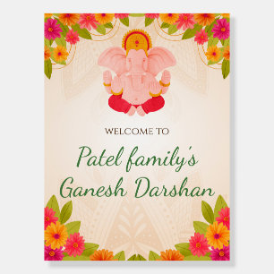 Ganesh Chaturthi welcome signs Ganpati darshan