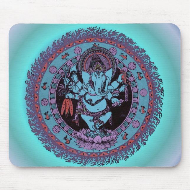 Ganesh Dancer Mouse Pad (Front)