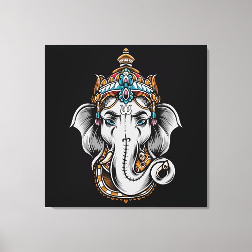 Ganesh Elephant Canvas Print