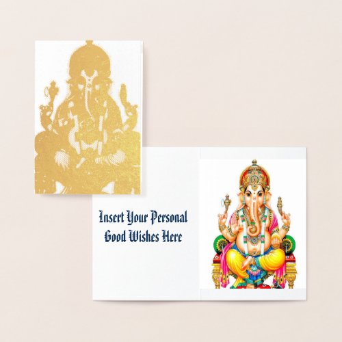 Ganesh Foil Card