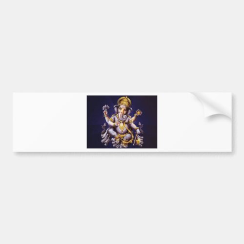 Ganesh Ganesha Hindu India Asian Elephant Deity Bumper Sticker