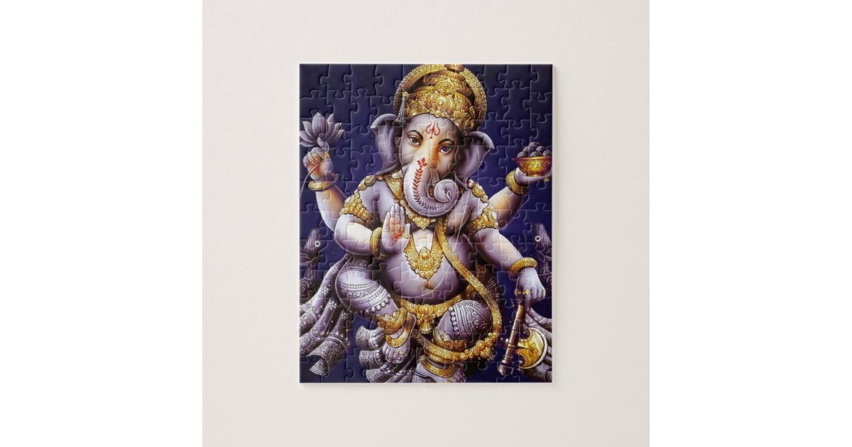 Ganesh Ganesha Hindu India Asian Elephant Deity Jigsaw Puzzle