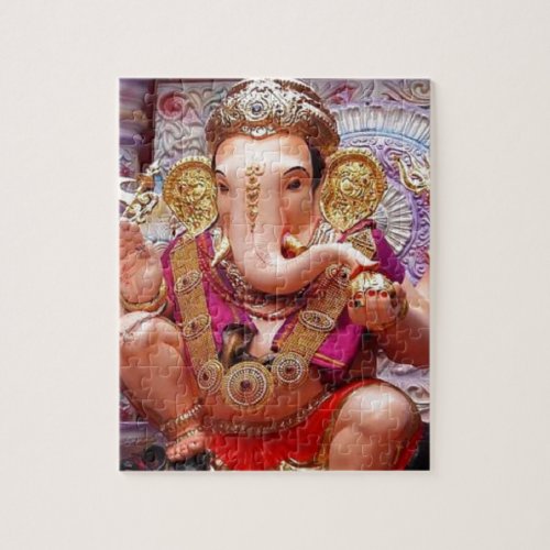 Ganesh Ganesha Hindu India Asian Elephant Deity Jigsaw Puzzle