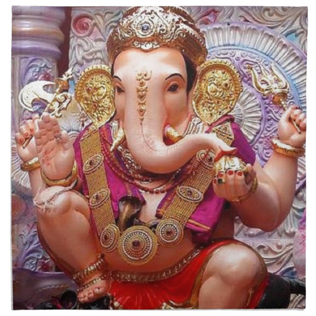 Ganesh Ganesha Hindu India Asian Elephant Deity Napkin (Front)