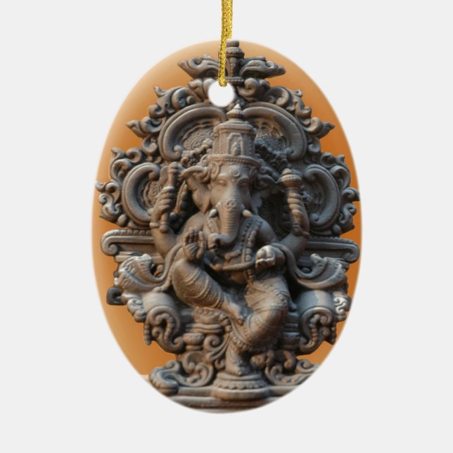 GANESH GLORY CERAMIC ORNAMENT (Front)