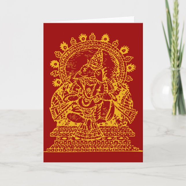 Ganesh: God of Success Holiday Card (Front)