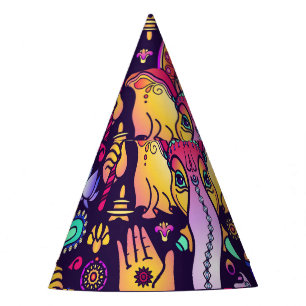 Ganesh Hindu God: Festive Seamless Party Hat