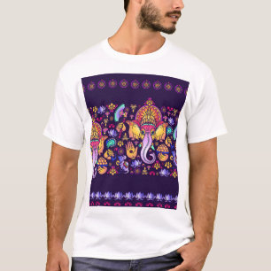 Ganesh Hindu God: Festive Seamless T-Shirt