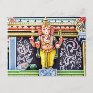 Ganesh Idol Sculpture Postcard