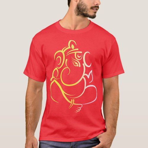 Ganesh Indian Elephant God  T_Shirt