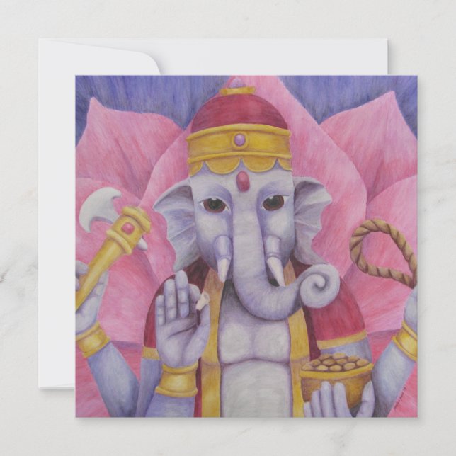Ganesh Invitation or Flat Card (Front)