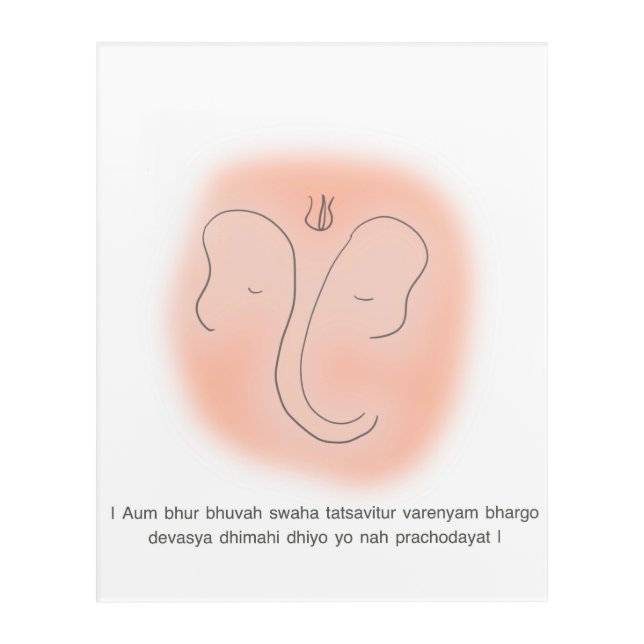 Ganesh ji  acrylic print (Front)