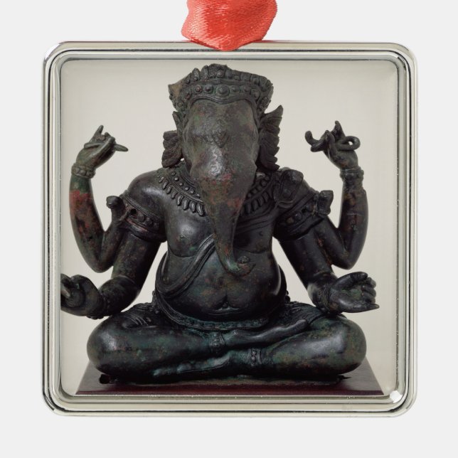 Ganesh, late 12th-early 13th century, Angkor Metal Ornament (Front)
