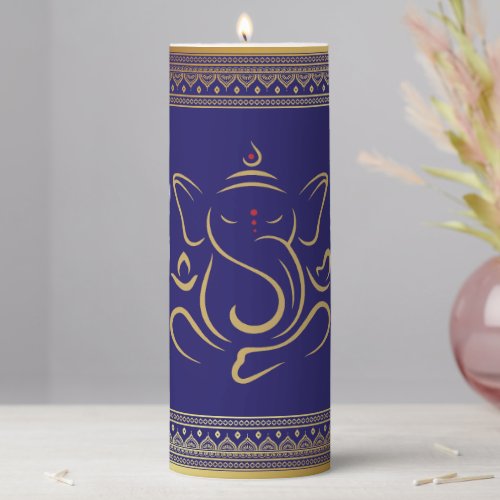 Ganesh  pillar candle