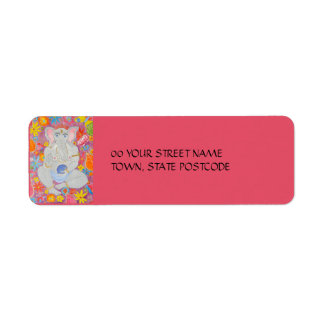 Ganesh pink Return Address Label