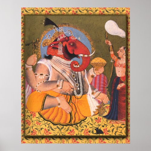 Ganesh Poster Suitable for Framing or Display