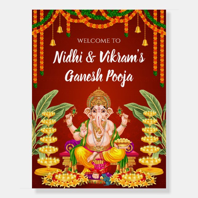 Ganesh puja signs & Ganesha welcome signs (Front)