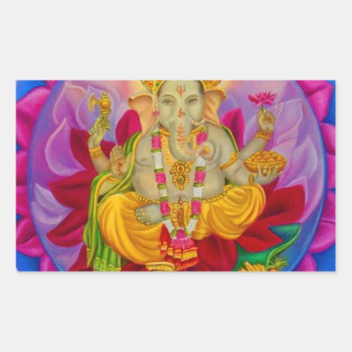Ganesh Rectangular Sticker