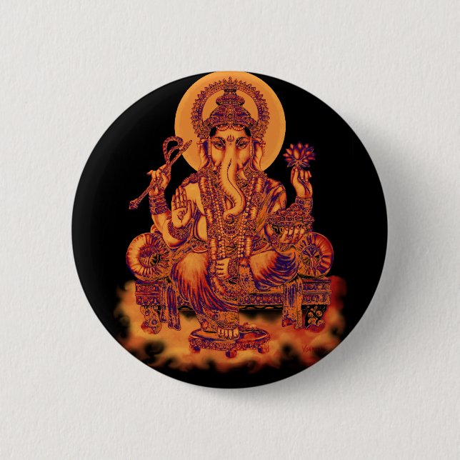 Ganesh - Remover of Obstacles Button (Front)