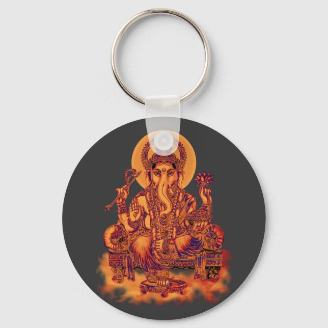 Ganesh - Remover of Obstacles Keychain (Front)