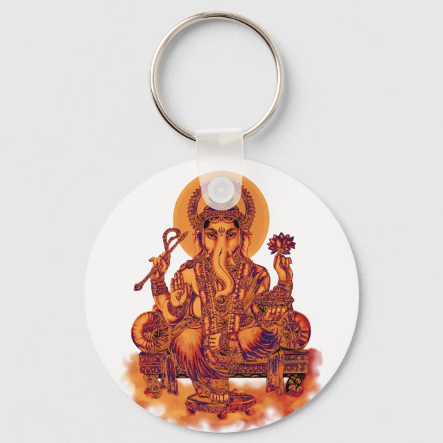 Ganesh - Remover of Obstacles Keychain (Front)