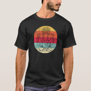 Ganesh Symbol Yoga Hindu God Ganesha Men Women Med T-Shirt