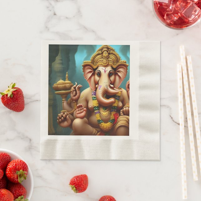 Ganesh Takes a Selfie Napkins (Insitu)