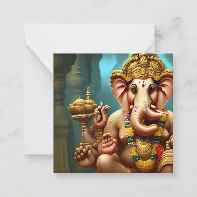Ganesh Takes a Selfie Note Card (Front)