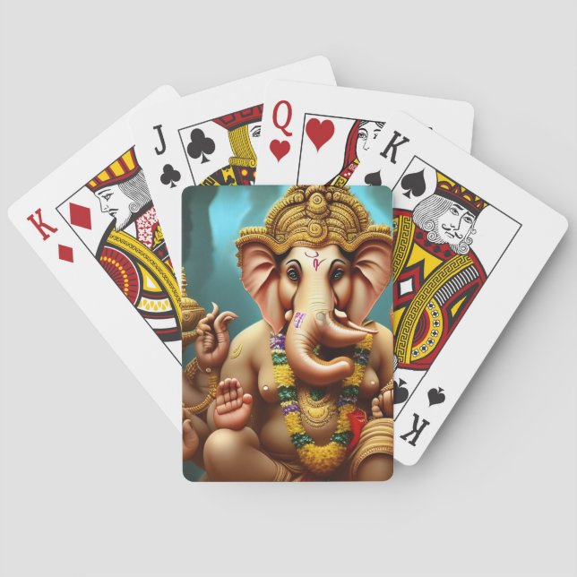 Ganesh Takes a Selfie Poker Cards (Back)