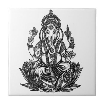 Ganesh Tile by KPattersonDesign at Zazzle