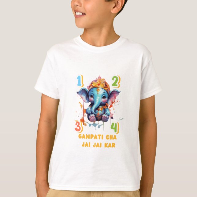 Ganesh Tshirt l Ganesh Festival l Indian Festival (Front)