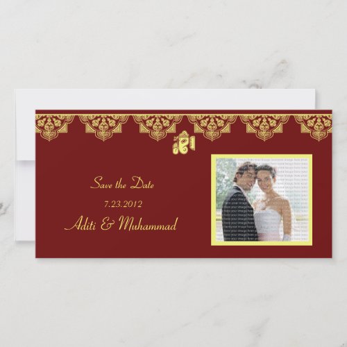 Ganesh Wedding Save the Date Photo Cards