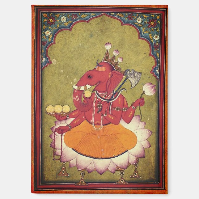 Ganesha about to throw his lotus magnet (Front)
