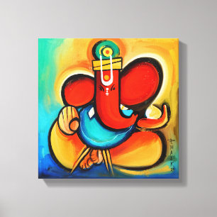 Ganesha abstract canvas print