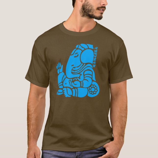 ganesha blue 2 T-Shirt (Front)