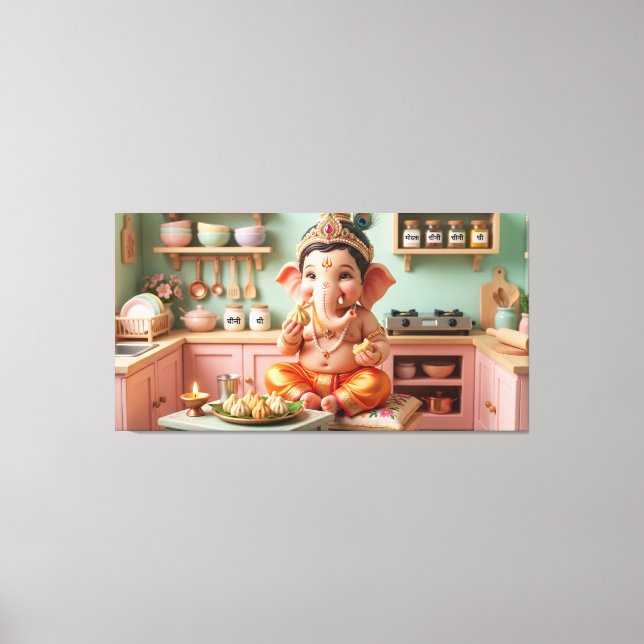 Ganesha Canvas Print (Front)
