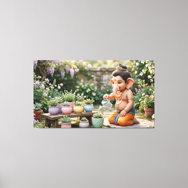 Ganesha Canvas Print (Front)