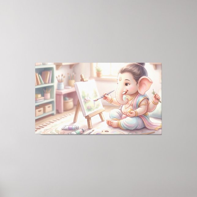Ganesha Canvas Print (Front)
