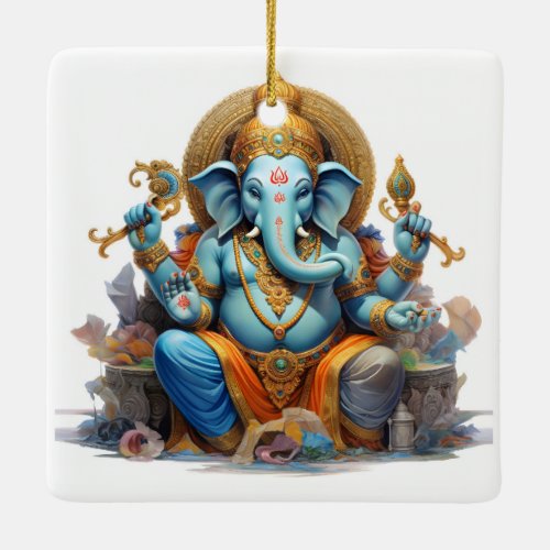 Ganesha Ceramic Ornament
