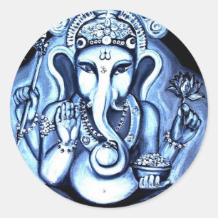 Ganesha Classic Round Sticker